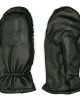 Leather Black Outdoor Mittens Gloves