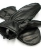 Leather Black Outdoor Mittens Gloves