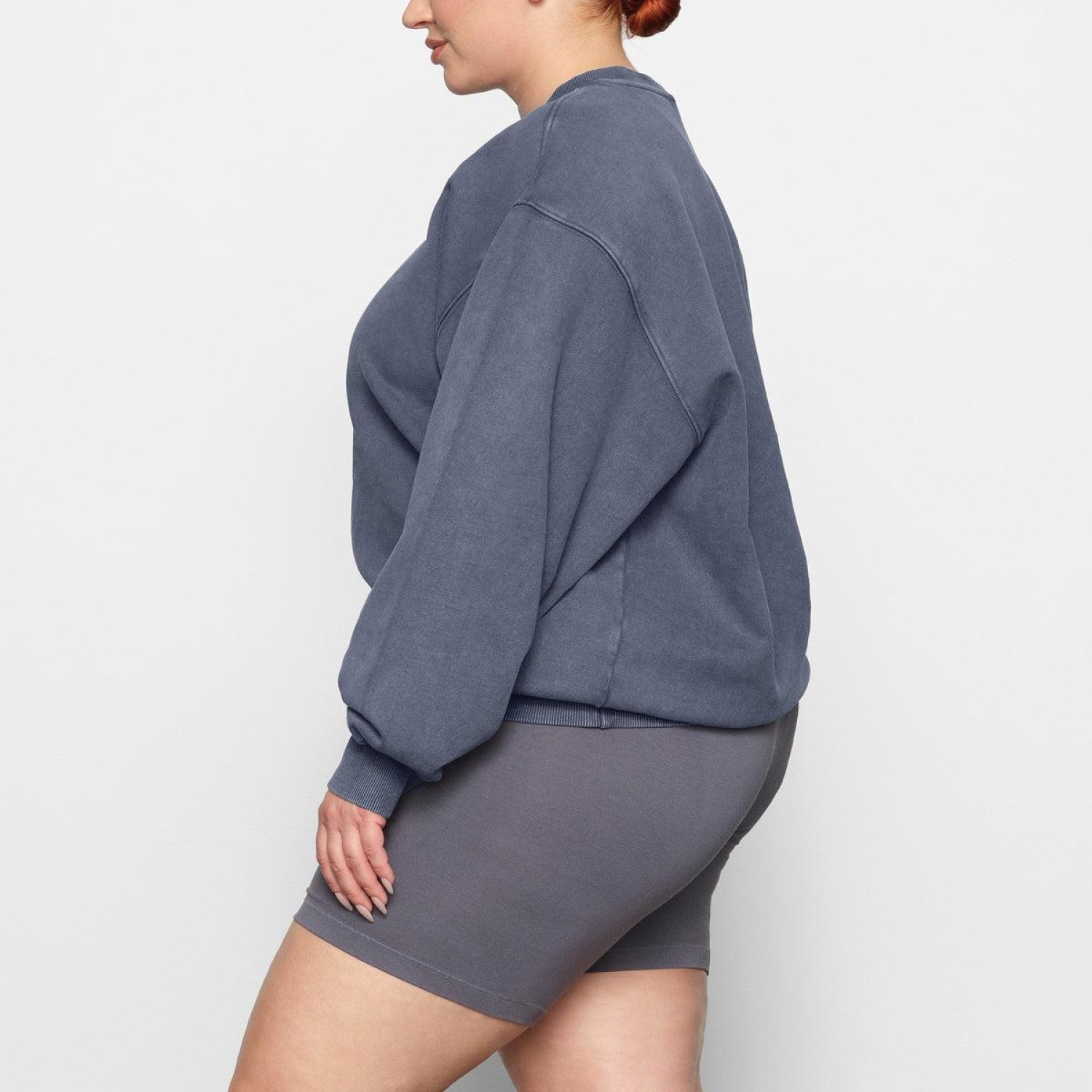 UNISEX BOYFRIEND FLEECE  CREW NECK PULLOVER