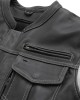 Men's Cafe Style Leather Jacket 