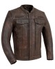 Men's Motorcycle Leather Jacket  Copper 