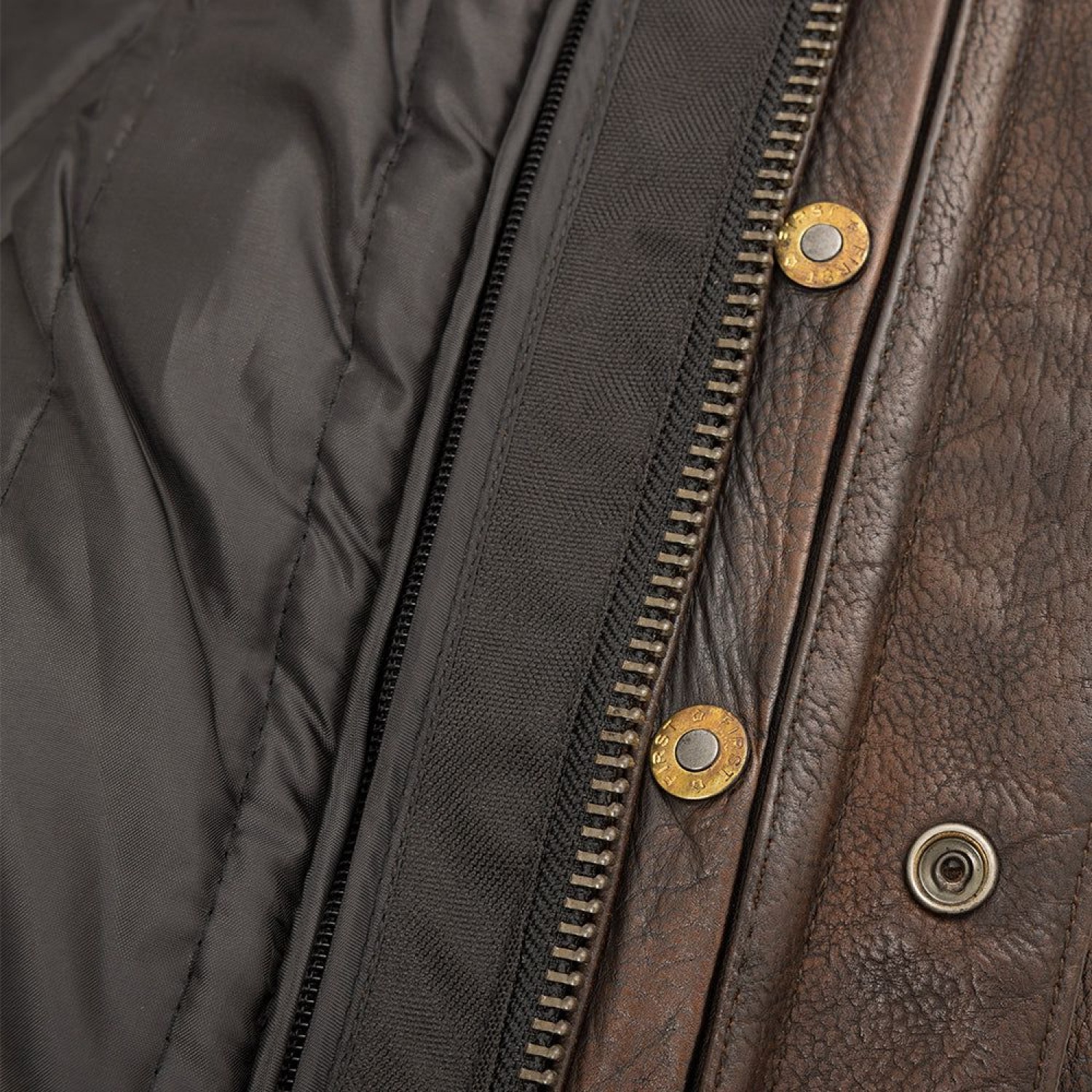 Men's Motorcycle Leather Jacket  Copper 