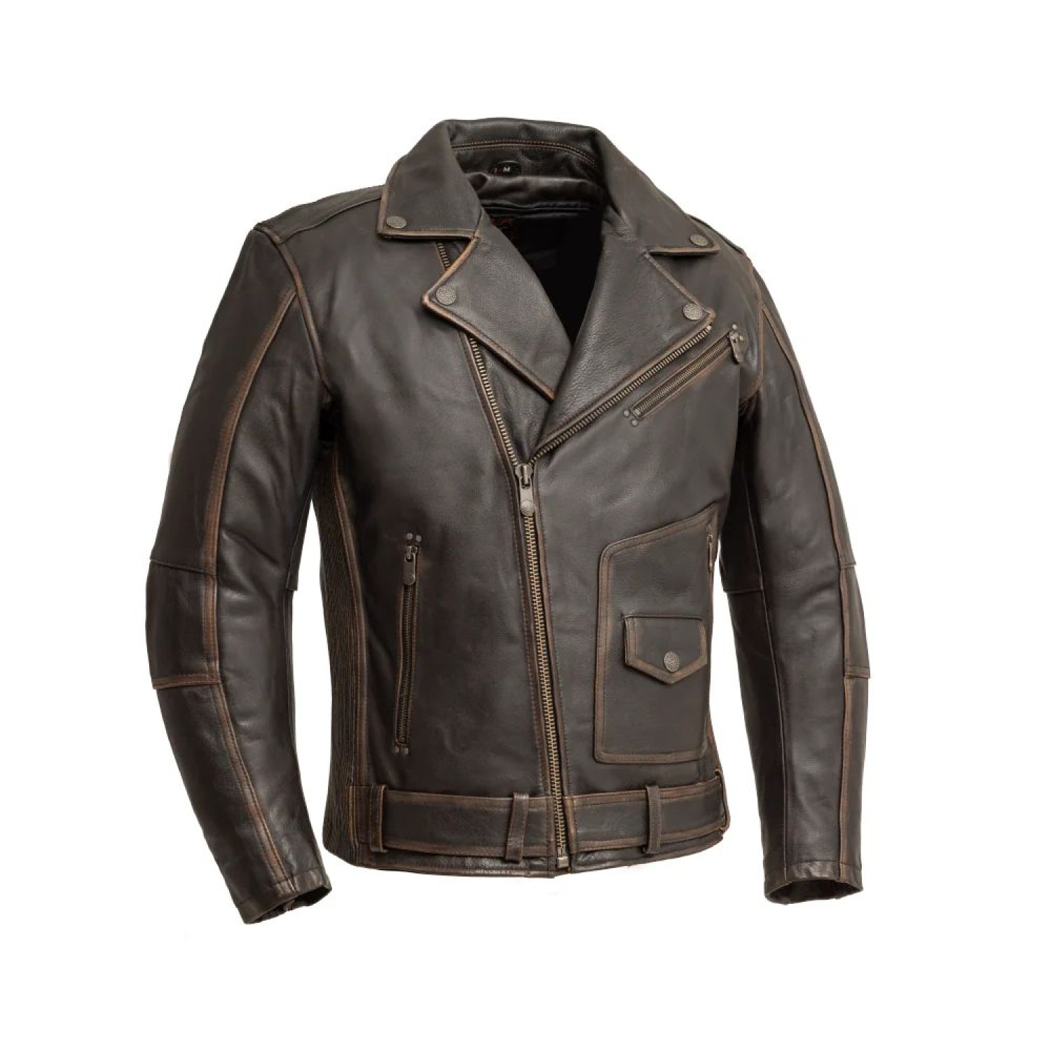 Men's Motorcycle Leather Jacket 