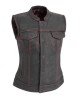 Women's Motorcycle Leather Vest 