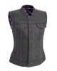 Women's Motorcycle Leather Vest 