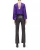 Flared Leather Pants