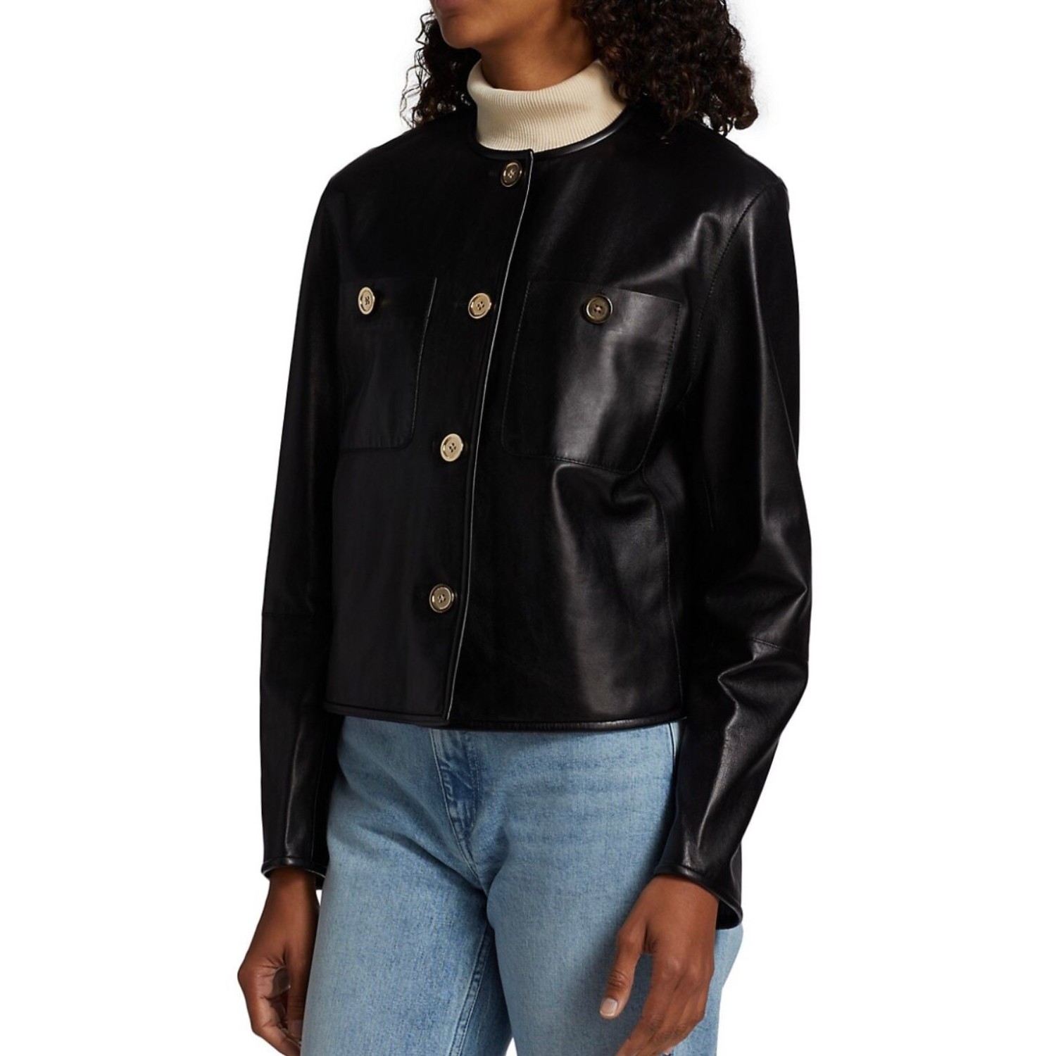  black Leather Jacket