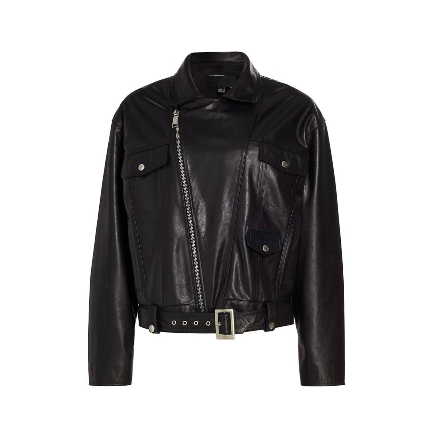 buffalo black  Leather biker  Jacket