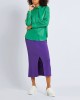 green Solid color shirt in leather