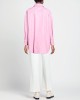 pink Solid color shirt in leather