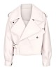 OVERSIZED LEATHER JACKET OFF-WHITE